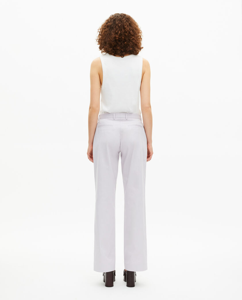 The Kooples FEMME LIGHT PURPLE pantalon de tailleur droit lilas