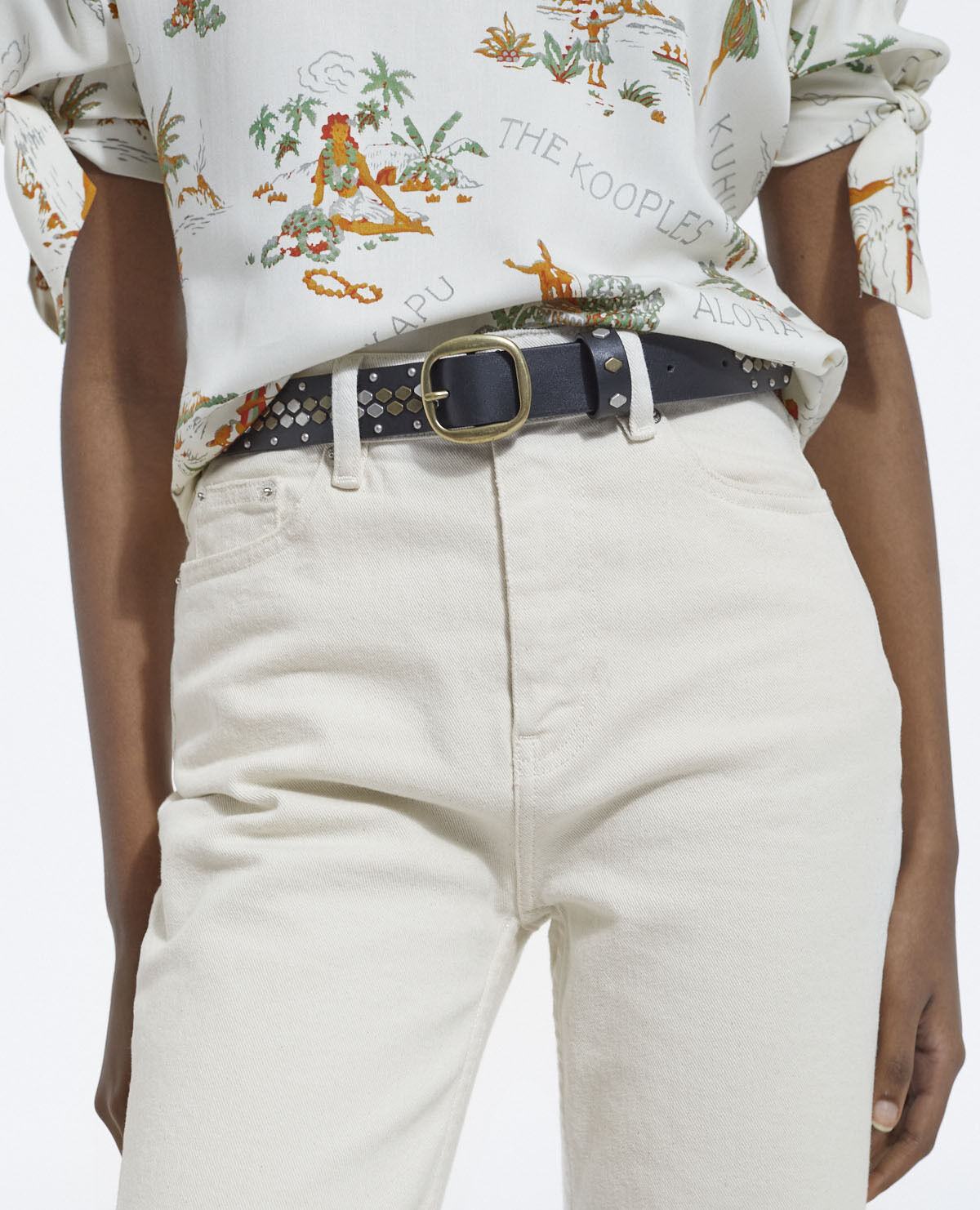 Ceinture taille top basse femme