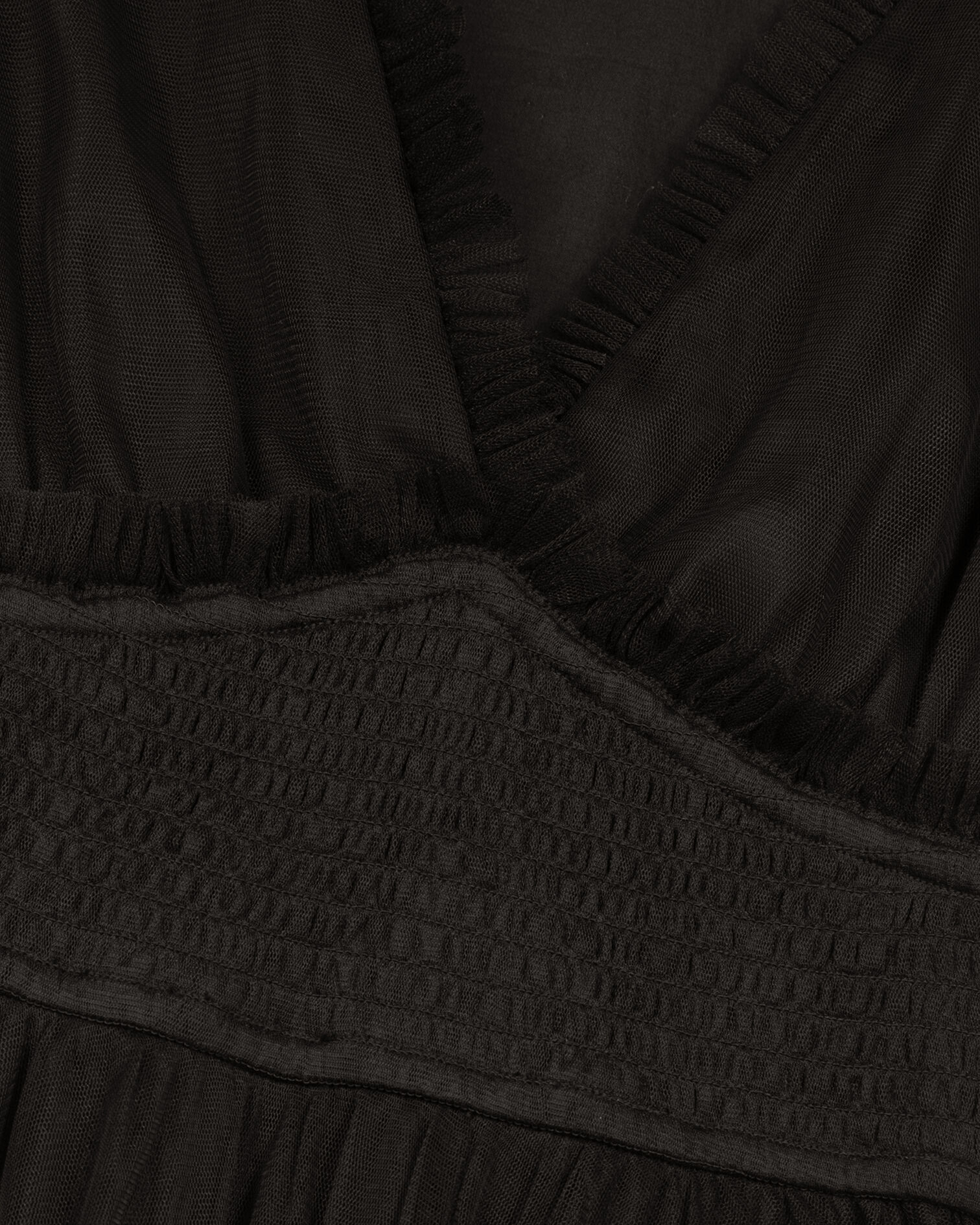 Short black tulle dress, BLACK, hi-res image number null