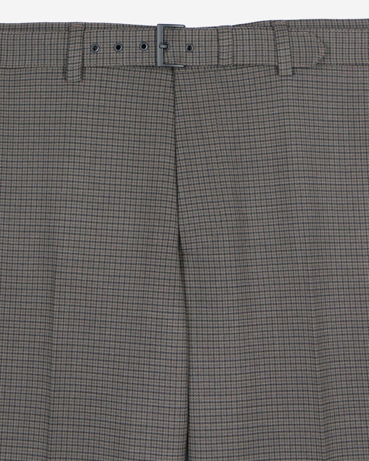 The Kooples MEN BROWN brown wool suit trousers