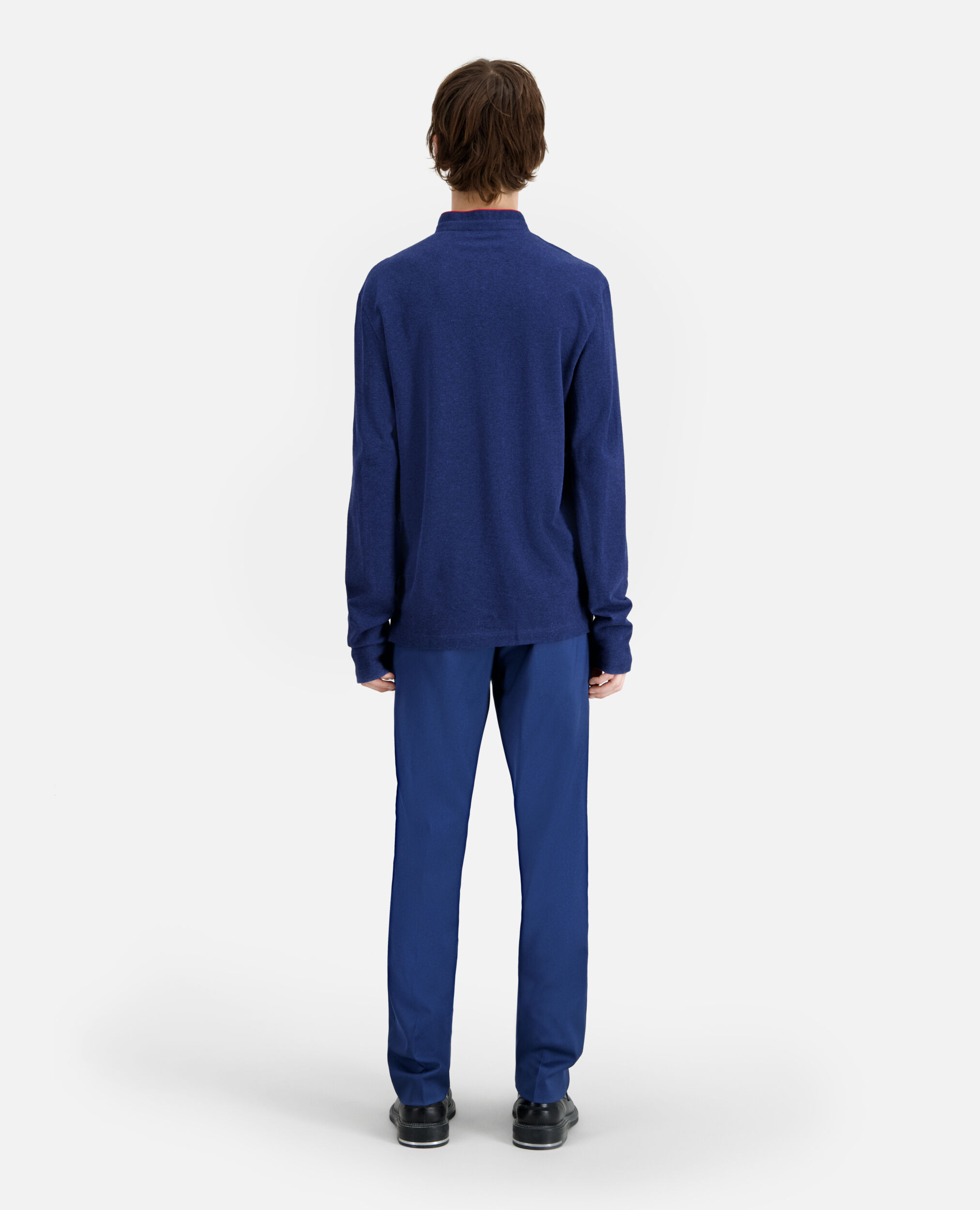 Camisa polo azul marino algodón, NAVY, hi-res image number null
