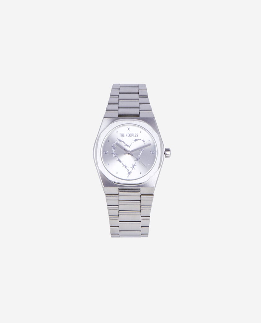 The Kooples MIXED SILVER silver heart watch