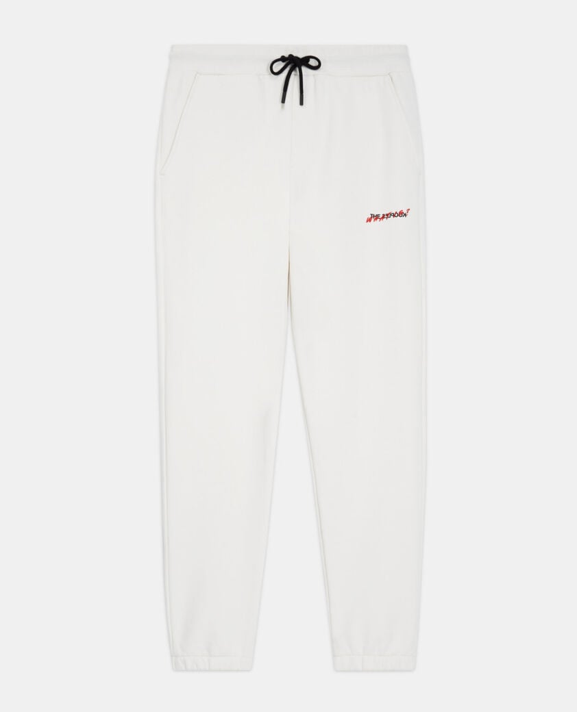 The Kooples H ECRU ecru joggers with what is print