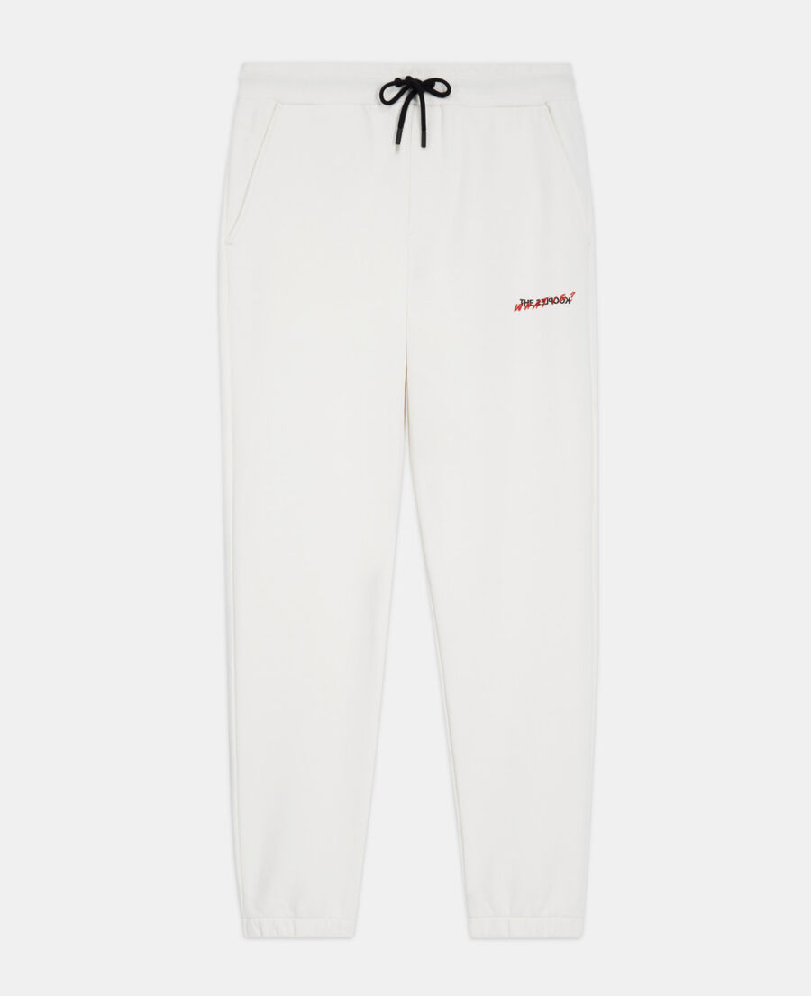 The Kooples H ECRU ecru joggers with what is print