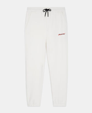 The Kooples H ECRU ecru joggers with what is print