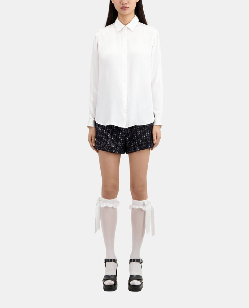 The Kooples FEMME ECRU chemise en soie écrue