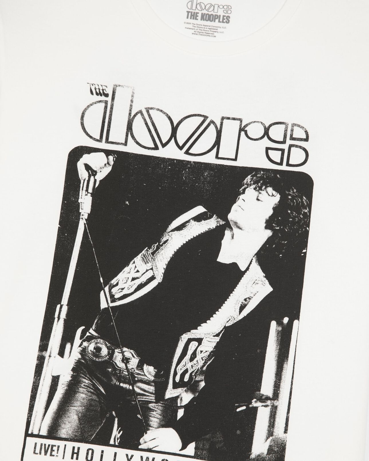 The Kooples UNISEX ECRU ecrufarbenes t-shirt von the doors x the kooples