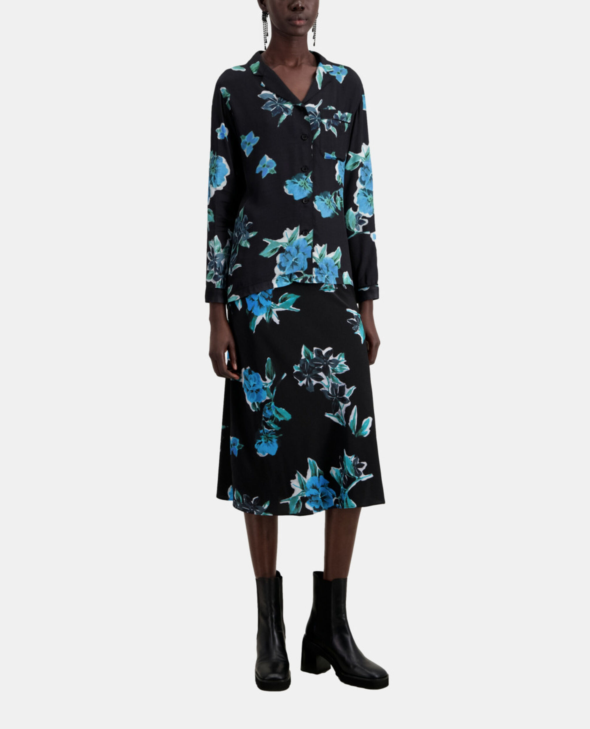 Bedrucktes Hemd, BLACK BLUE, hi-res image number null