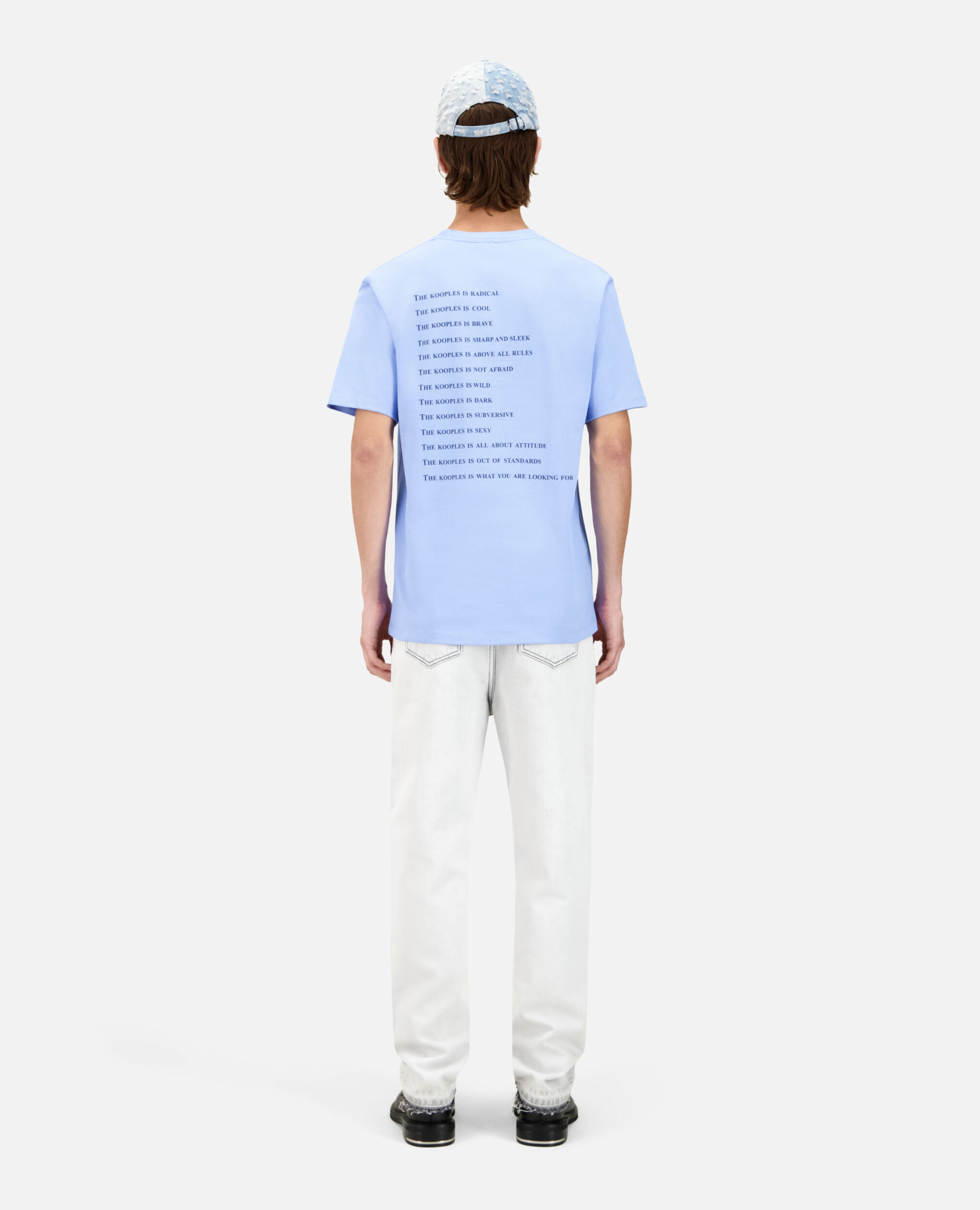 Sky blue What is t-shirt, STEEL BLUE, hi-res image number null