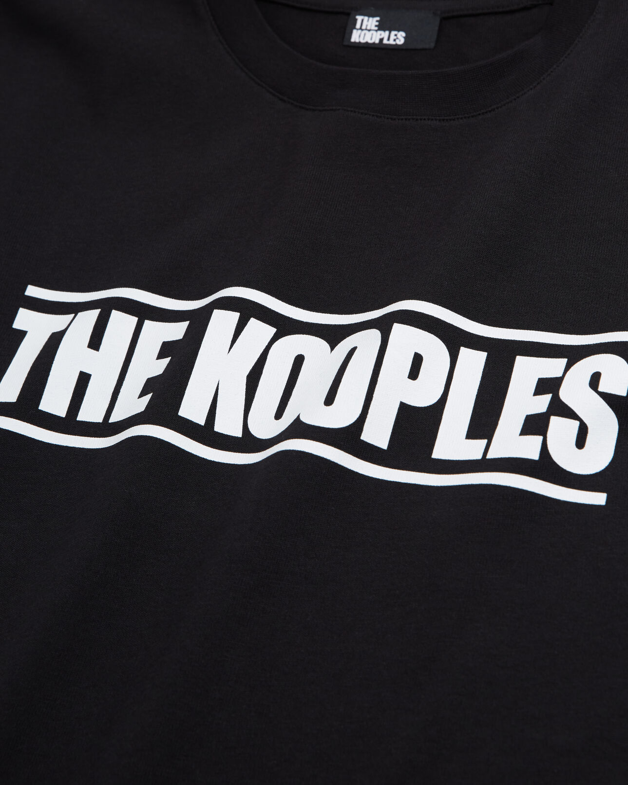 The Kooples FEMME BLACK t-shirt femme logo the kooples noir