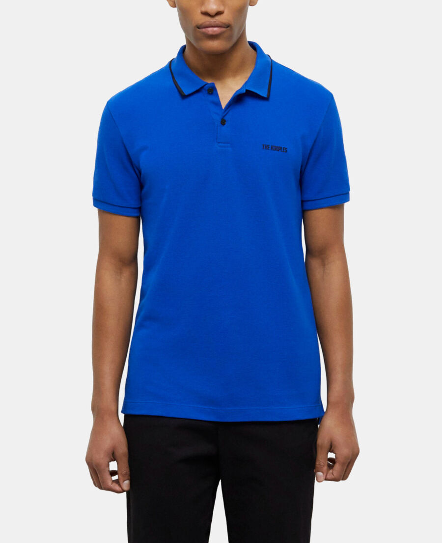 The Kooples H BLUE ELECTRIC blue polo shirt