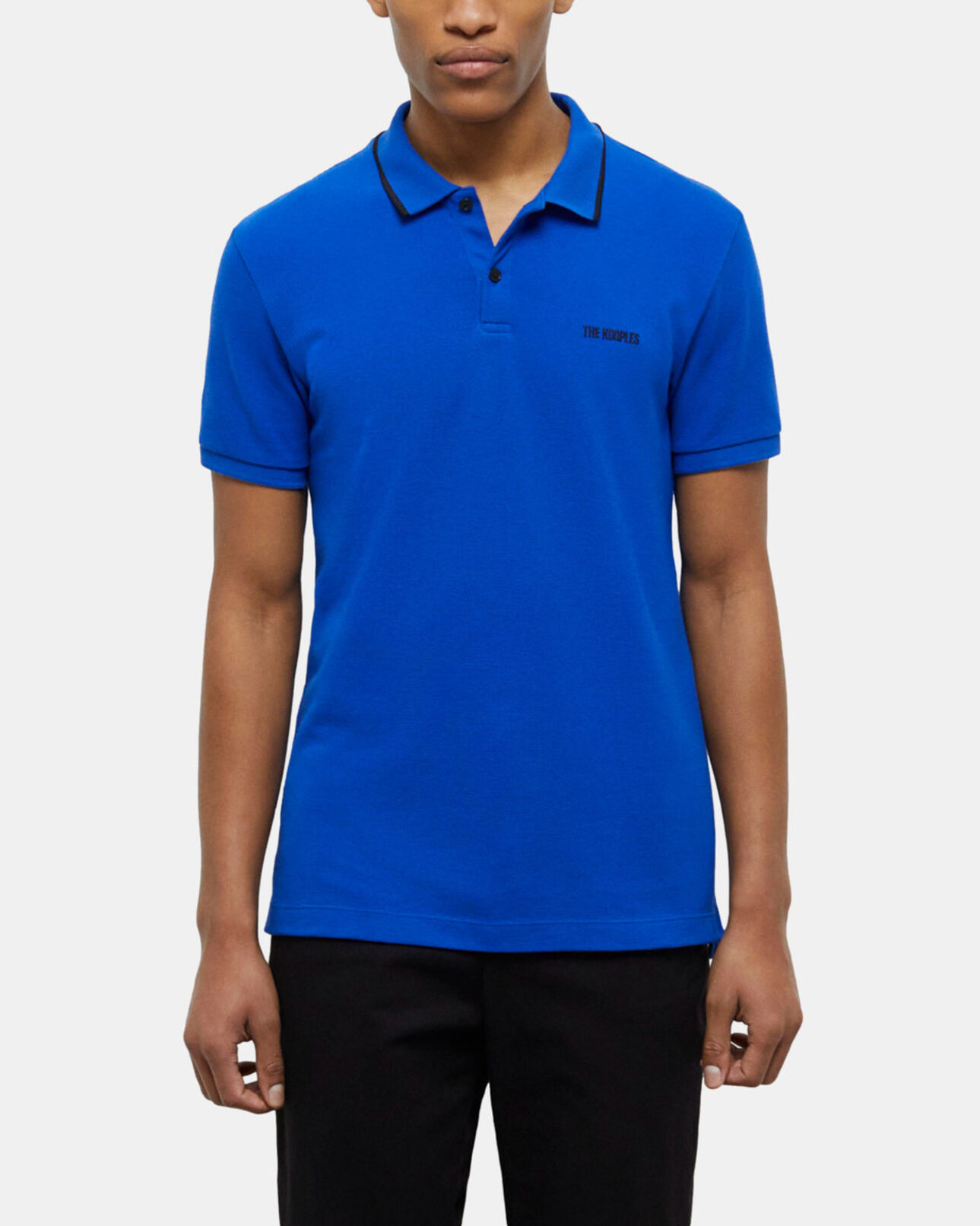 The Kooples MEN BLUE ELECTRIC blue polo shirt