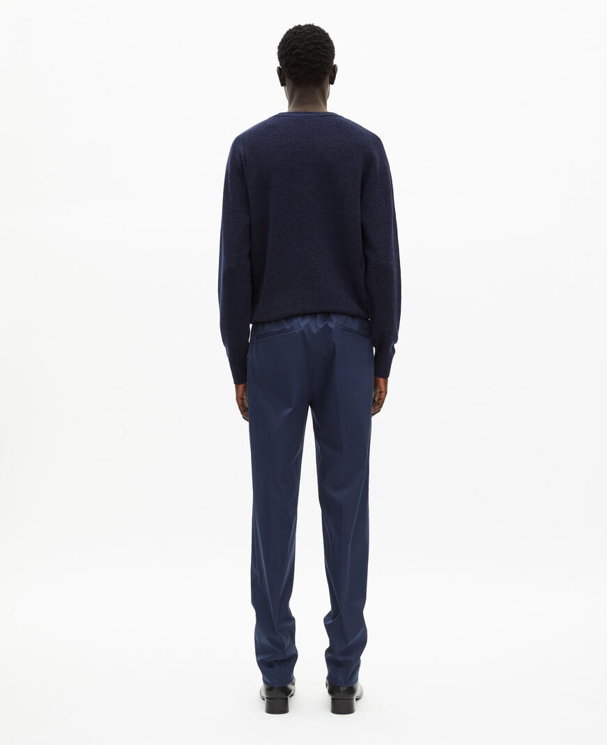 The Kooples HOMME NAVY pantalon droit marine