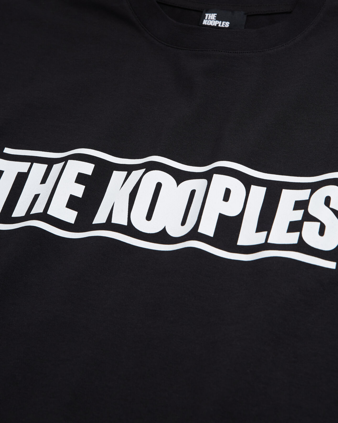 The Kooples HOMME BLACK t-shirt homme logo the kooples noir