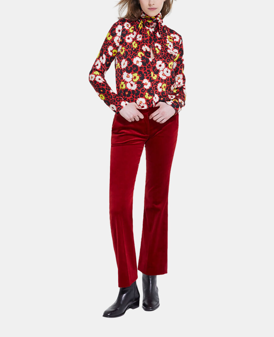 floral print top