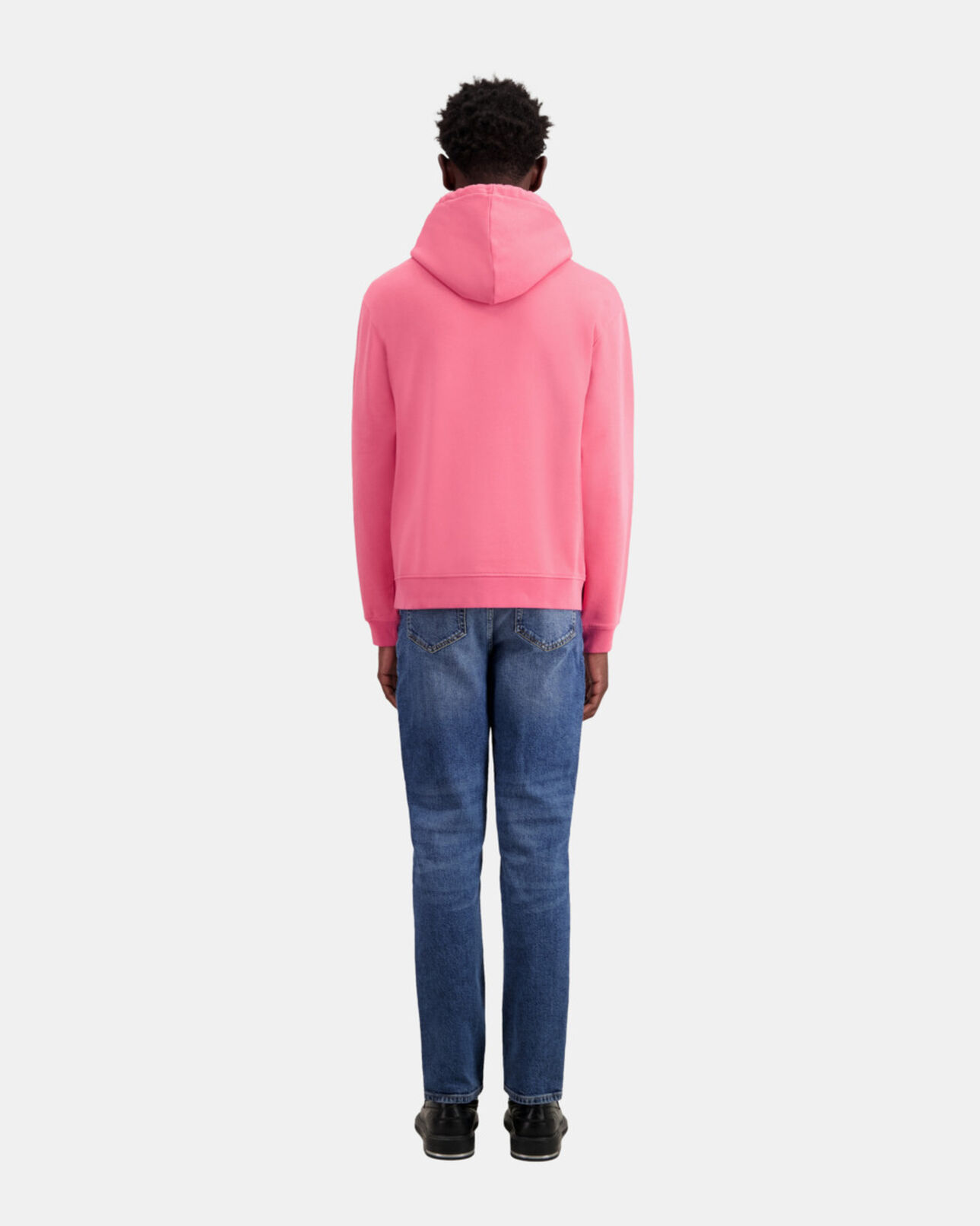 The Kooples MEN OLD PINK men's pink hoodie with logo