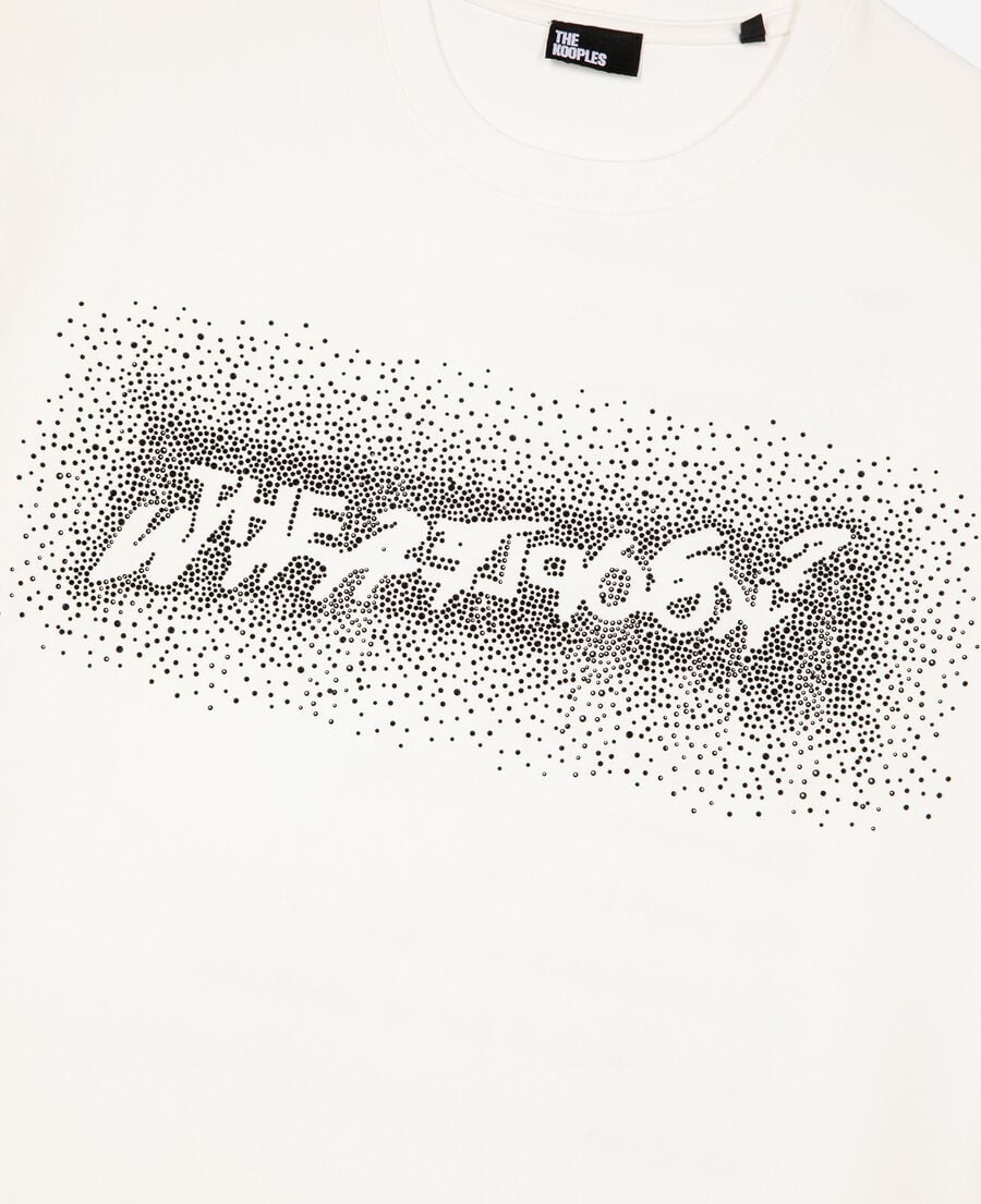 The Kooples H WHITE what is white rhinestone t-shirt