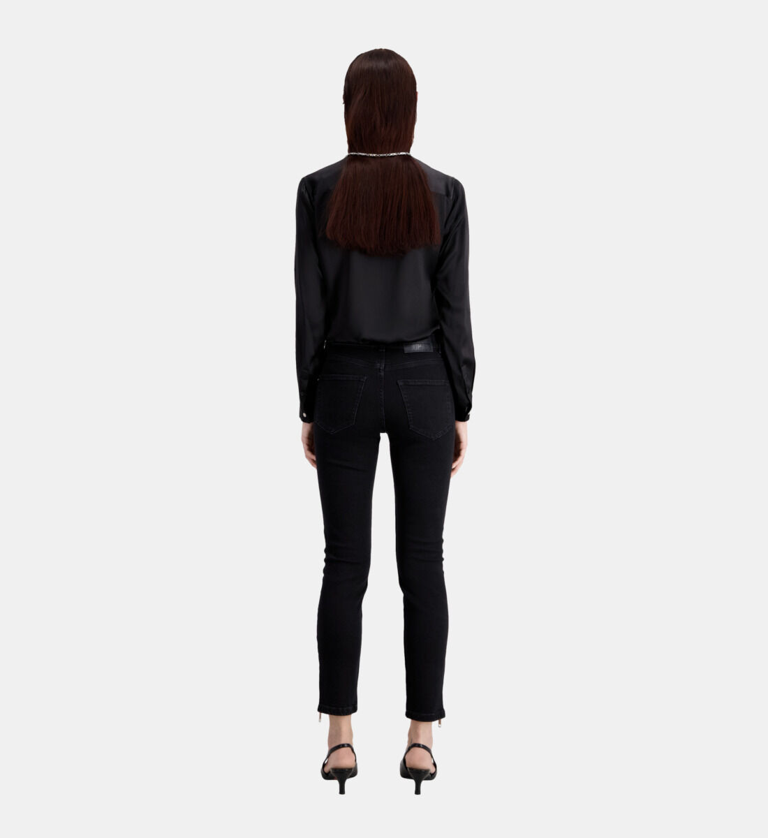 Jean slim noir avec zip The Kooples