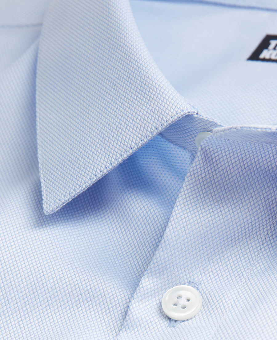 chemise col classsique bleue