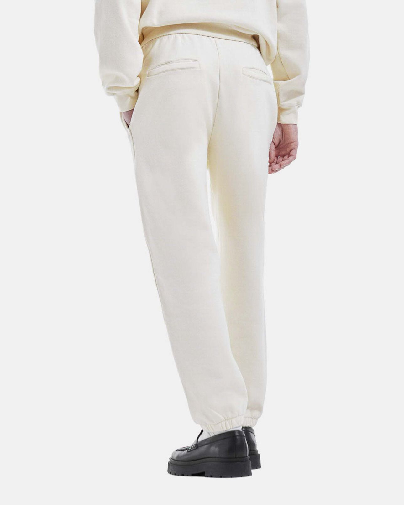 The Kooples HOMME ECRU jogging ample écru triple logo poches
