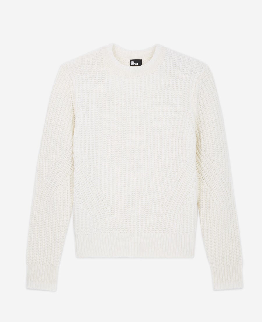 The Kooples MEN ECRU ecru knit sweater