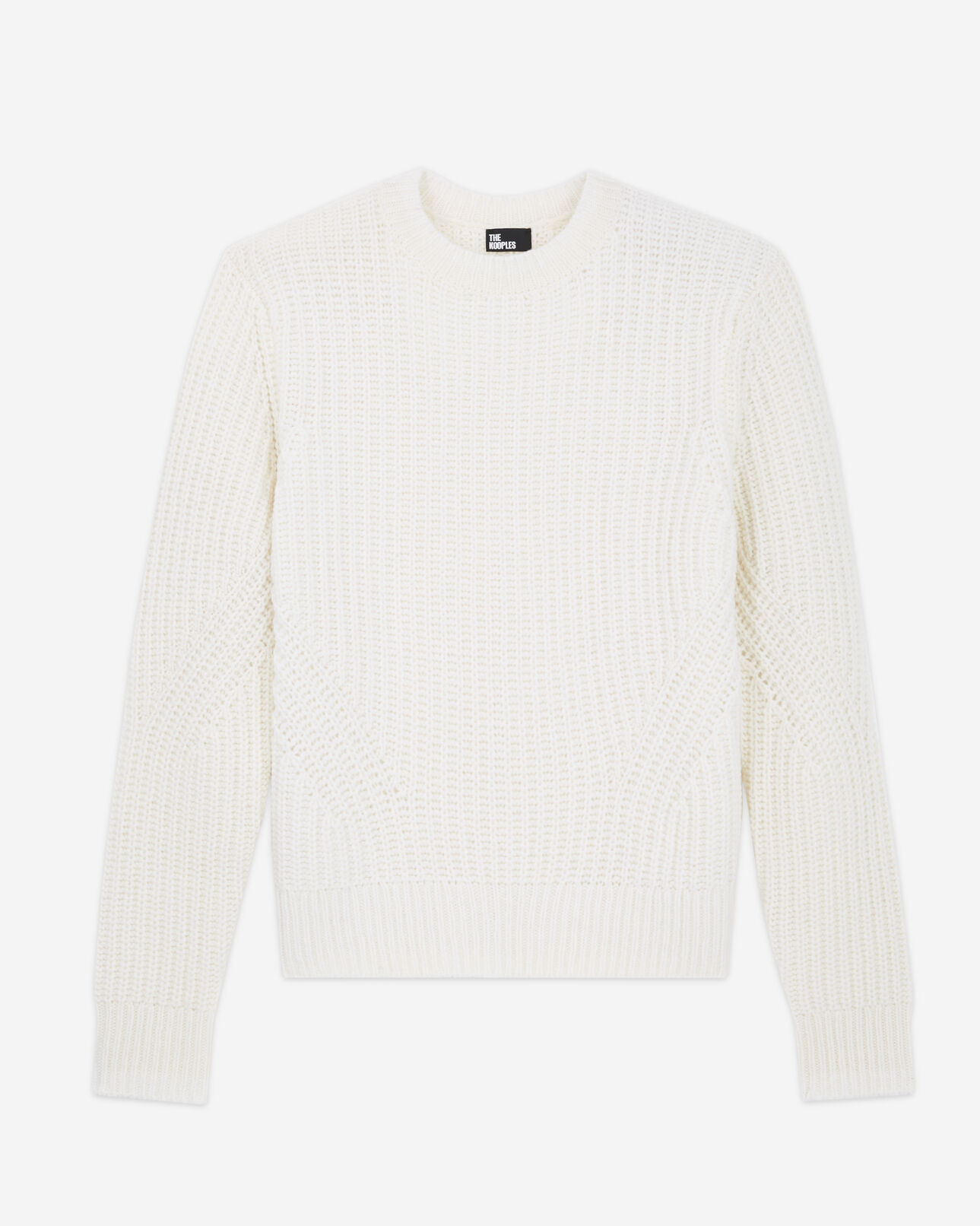 The Kooples HOMME ECRU pull en maille écru