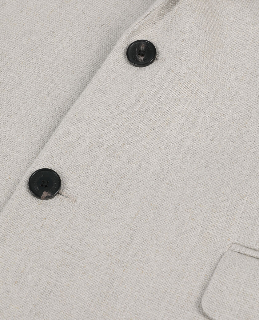 The Kooples HERREN BEIGE beige anzugjacke aus leinen