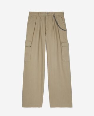 The Kooples HOMME BEIGE pantalon cargo beige