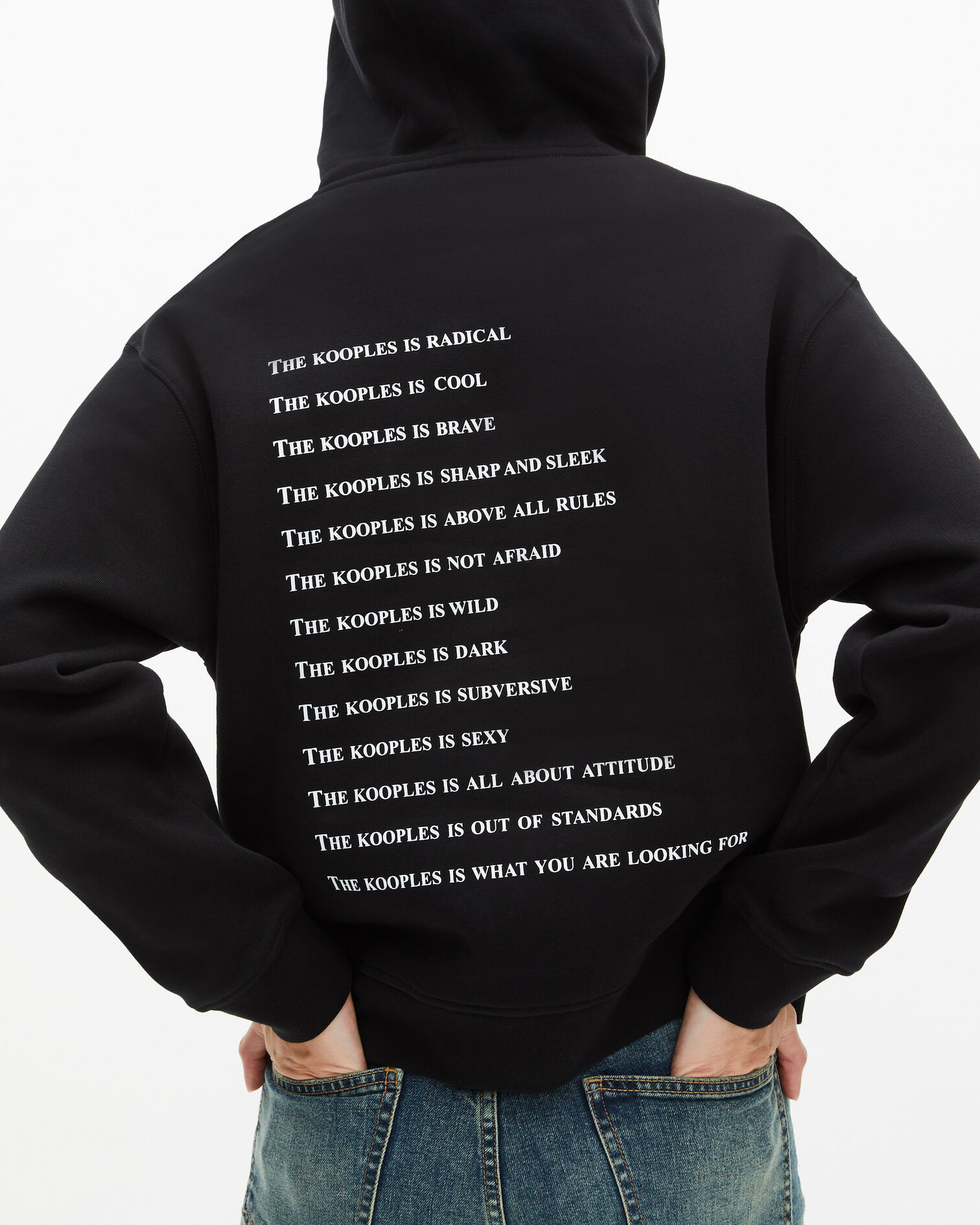 Sweatshirt à capuche What is noir, BLACK, hi-res image number null