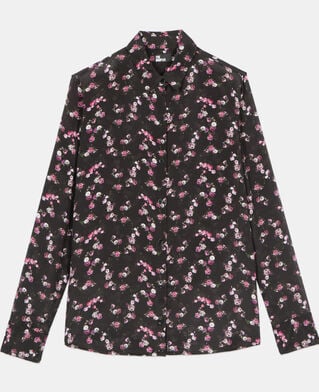 The Kooples DAMEN BLACK hemd mit blumenprint