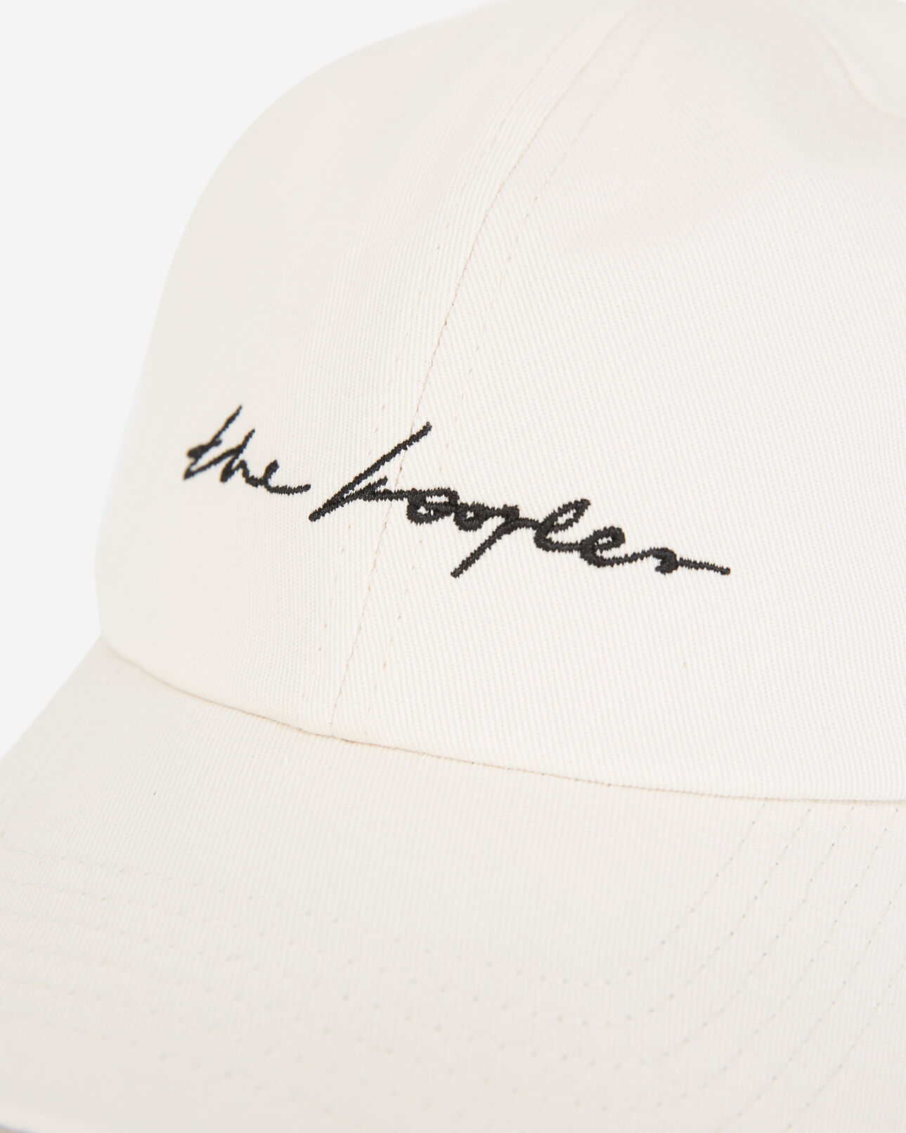 The Kooples HOMBRE ECRU gorra algodón blanco crudo logotipo bordado