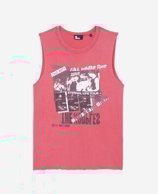 The Kooples WOMEN RUBIS red eternal life tour serigraphy tank top