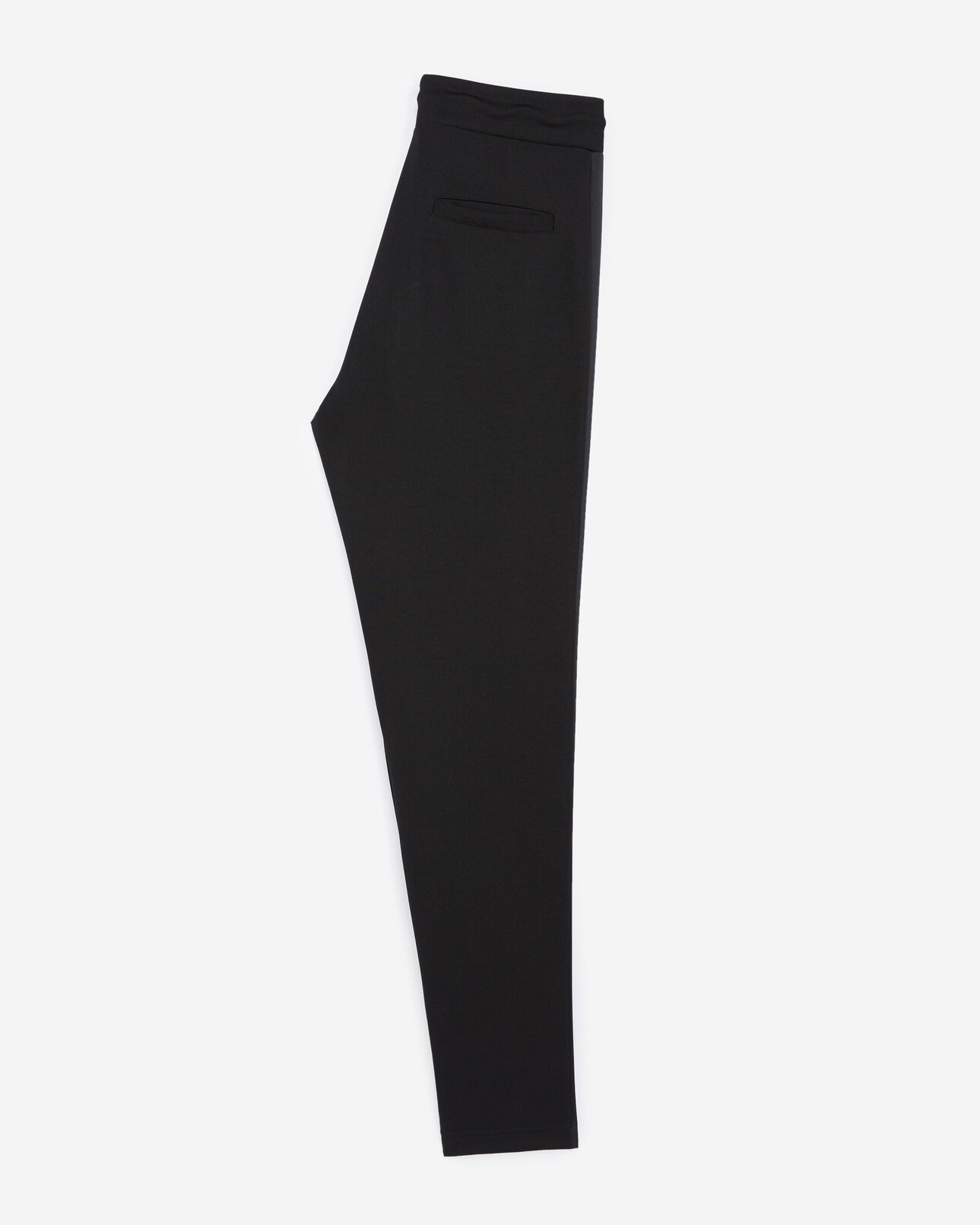 The Kooples MEN BLACK black joggers with gray satin trim