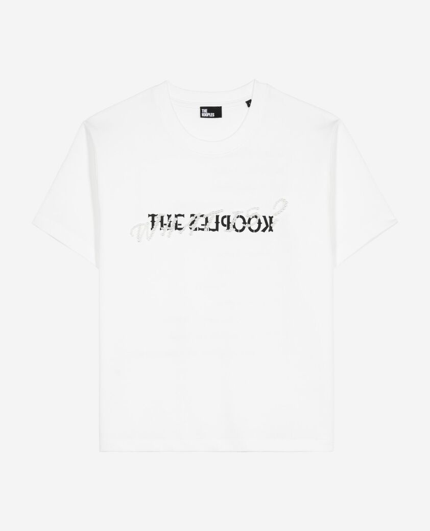 The Kooples WOMEN WHITE what is t-shirt with white beads