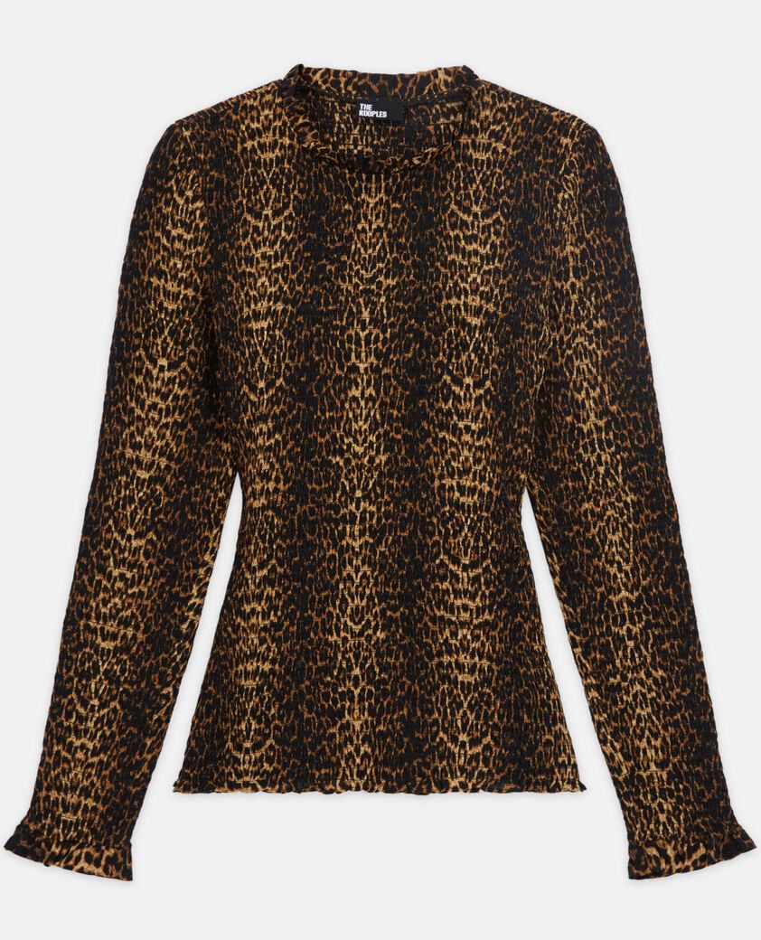 The Kooples FEMME LEOPARD top léopard