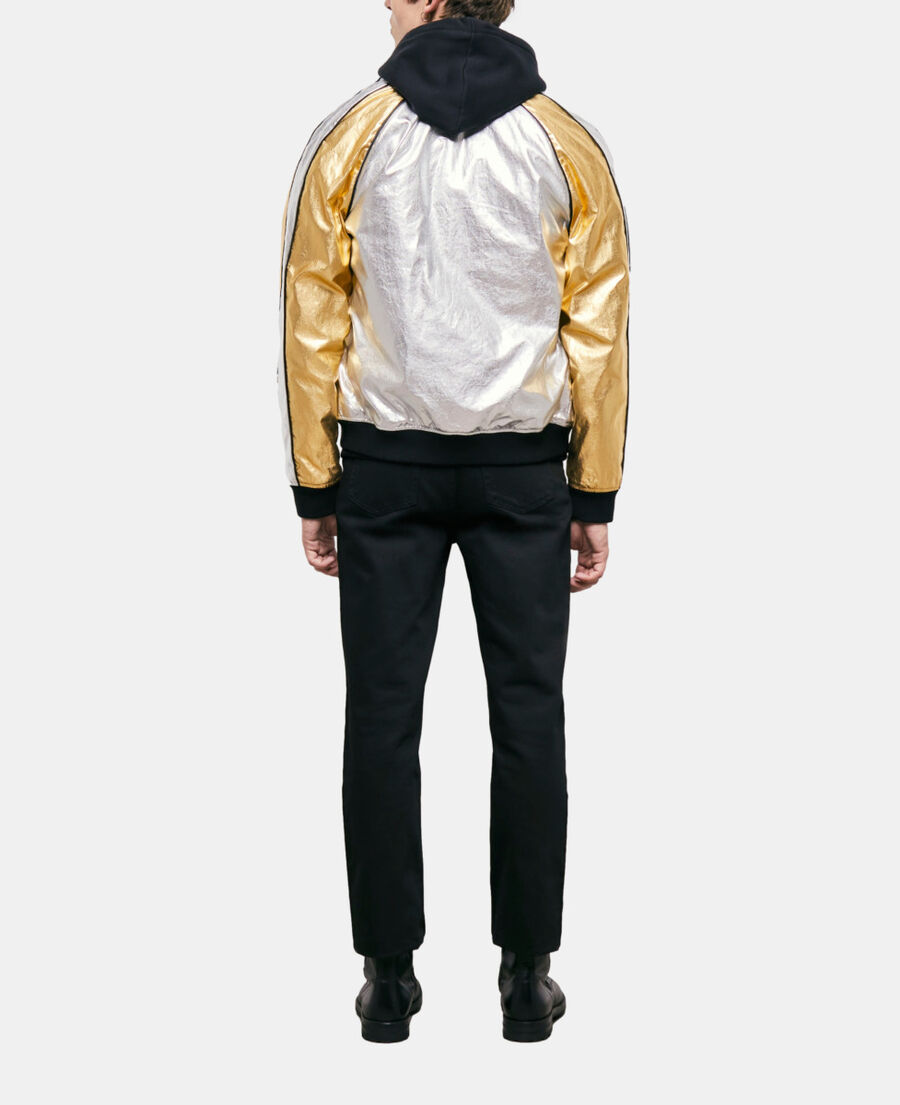 two-tone bomber jacket