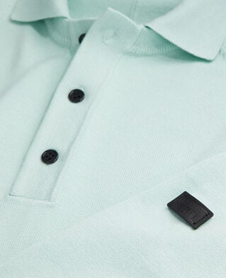 The Kooples H OCEAN green knit polo t-shirt