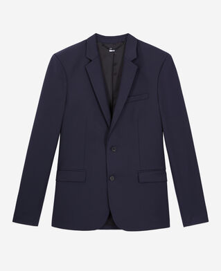 The Kooples MEN NAVY navy blue wool suit jacket
