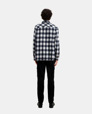 The Kooples H BLACK WHITE black and white checked overshirt