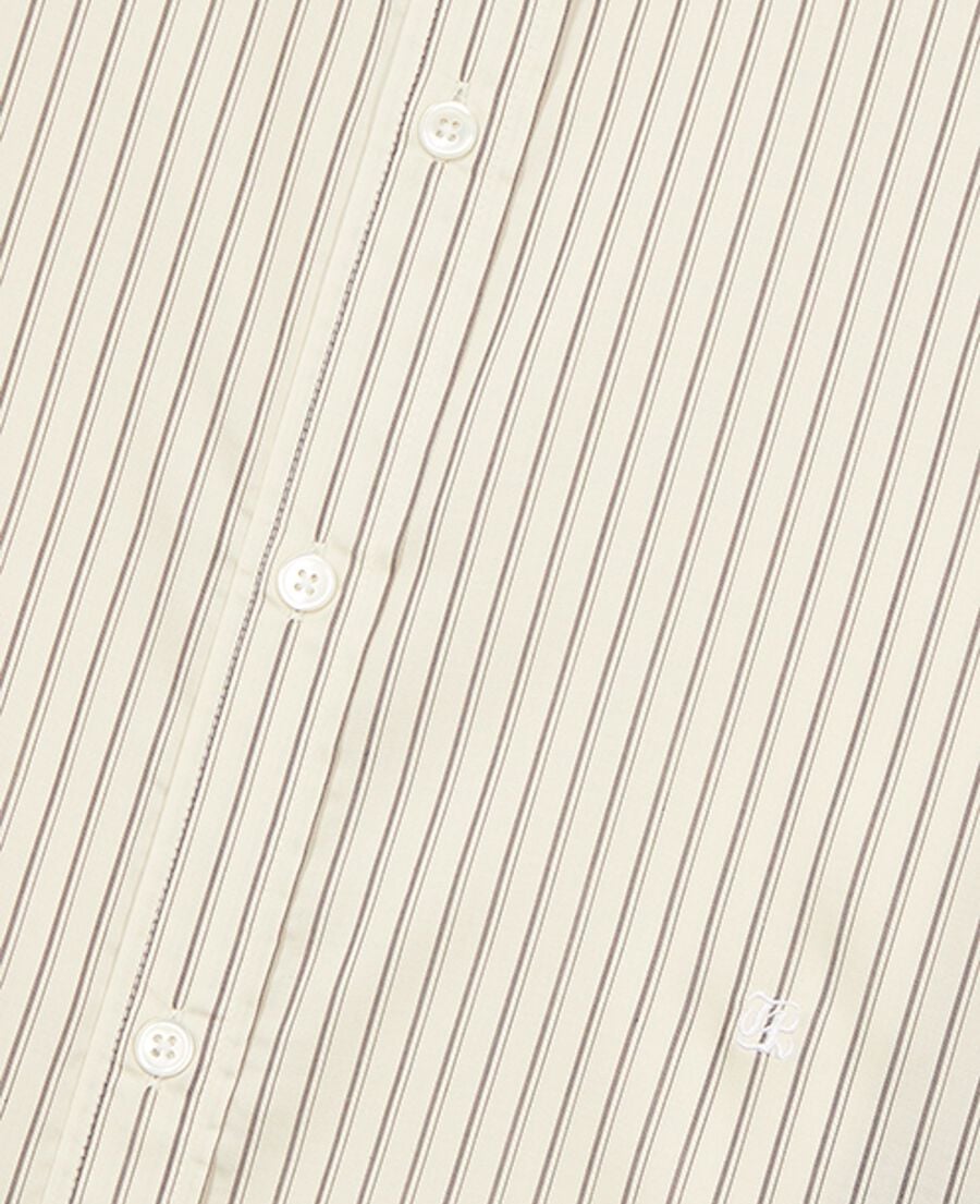 The Kooples H WHITE ecru striped shirt