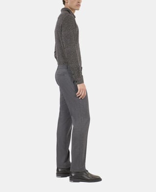 The Kooples HERREN BLACK GREY schwarz-weiße anzughose mit hahnentrittmuster