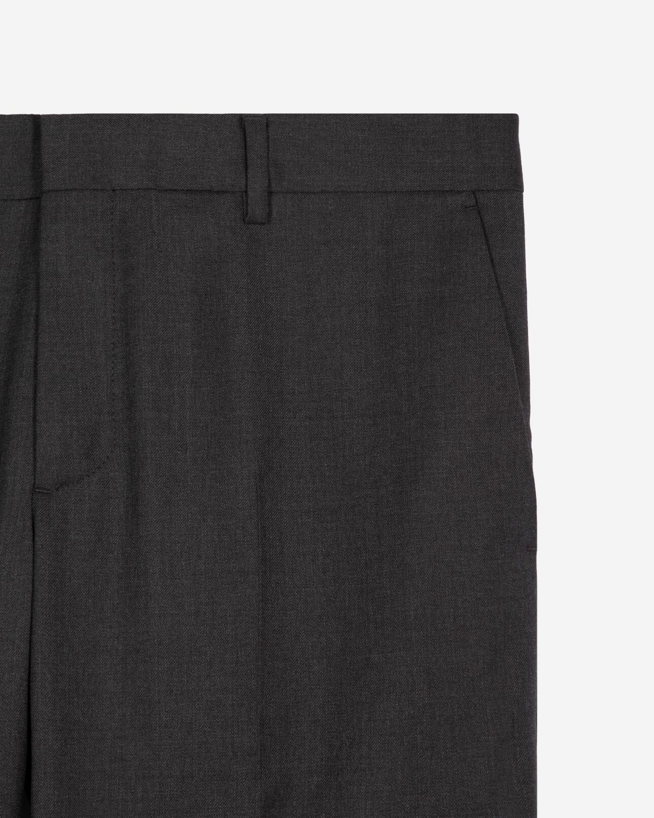 The Kooples HERREN GREY graue slim-fit-anzughose aus wolle