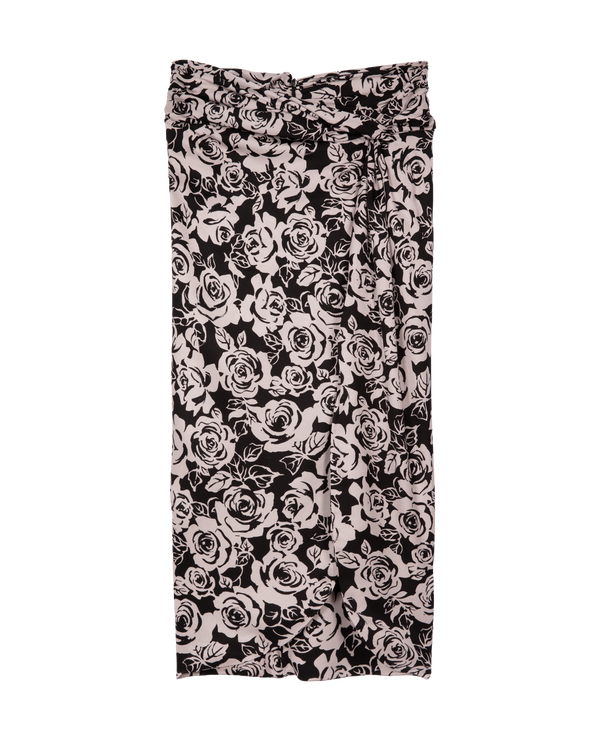 The Kooples FEMME BLACK / PINK jupe mi-longue imprimée