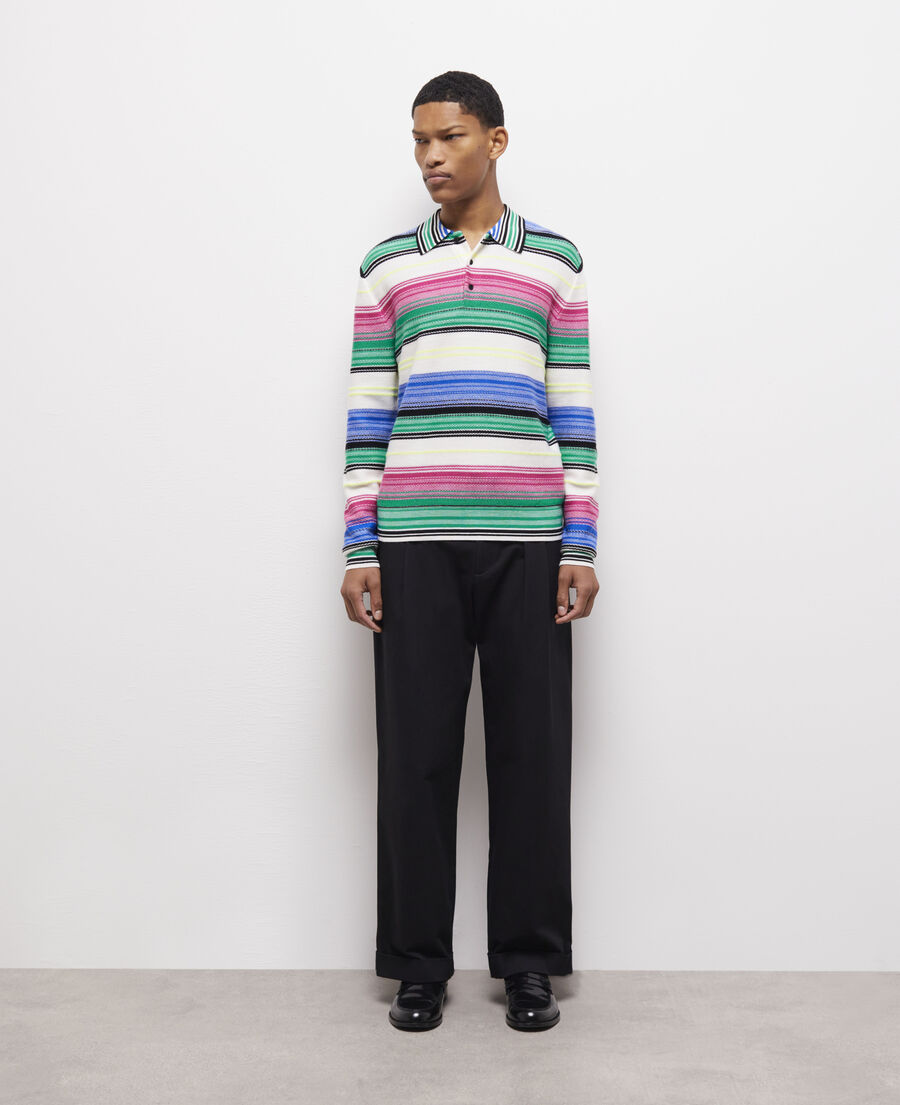 wool printed sweater
