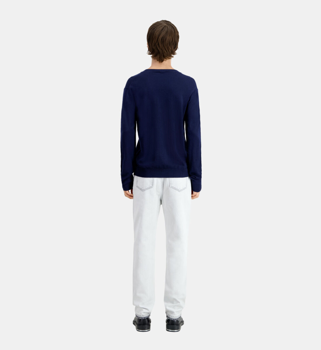 Navy blue merino wool sweater The Kooples Canada