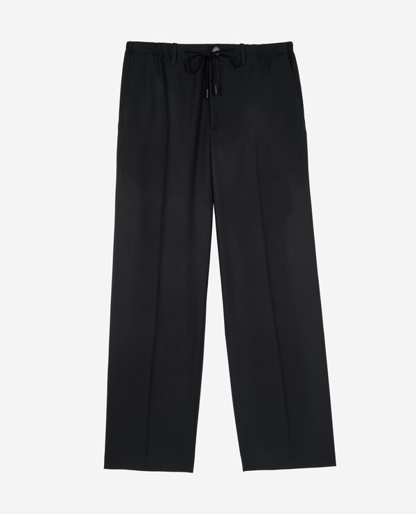 The Kooples HOMBRE BLACK pantalones rectos de lana negros