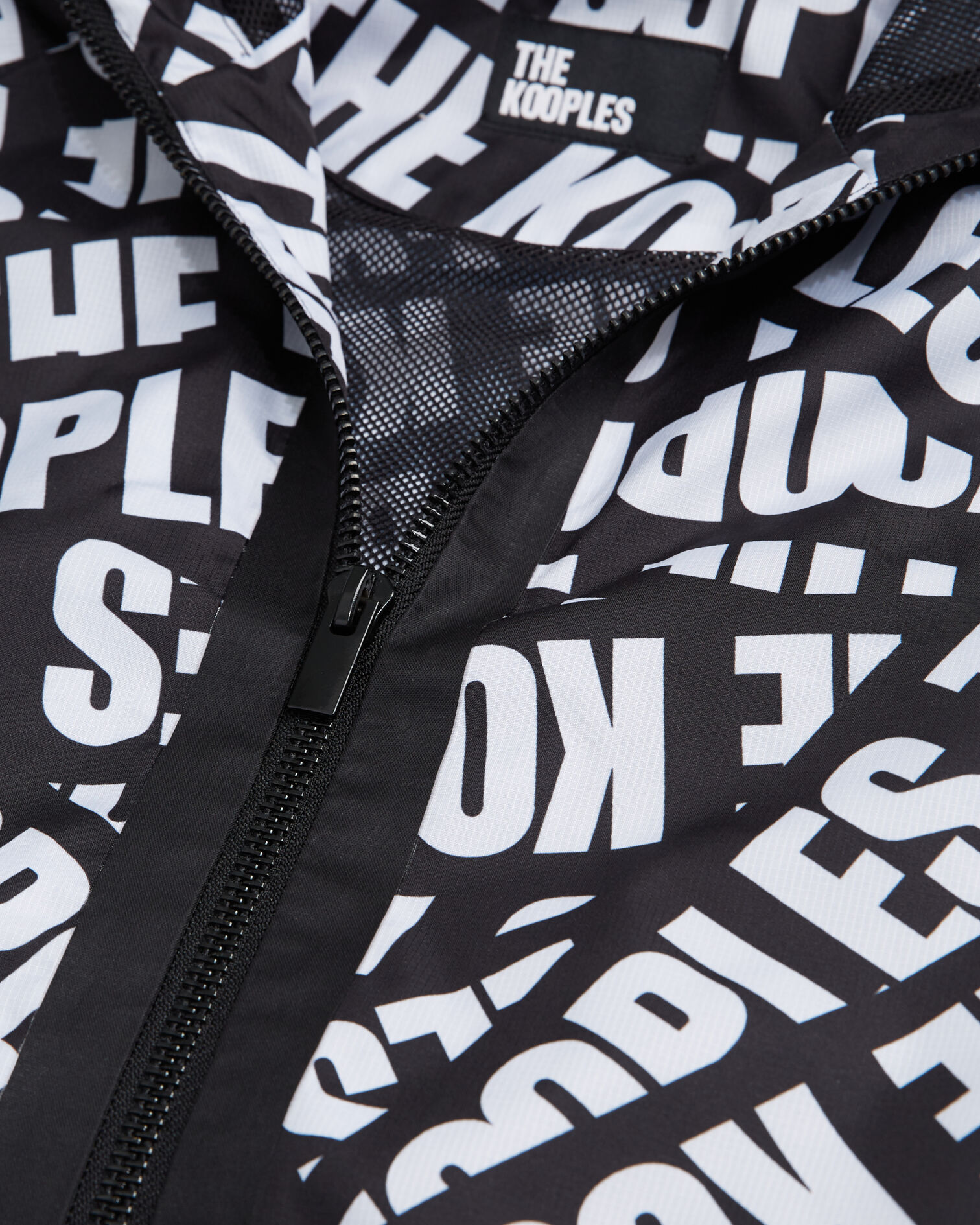 Windbreaker with Tape logo, BLACK / WHITE, hi-res image number null