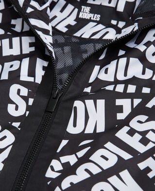 The Kooples HOMBRE BLACK / WHITE cortavientos tape logotipo