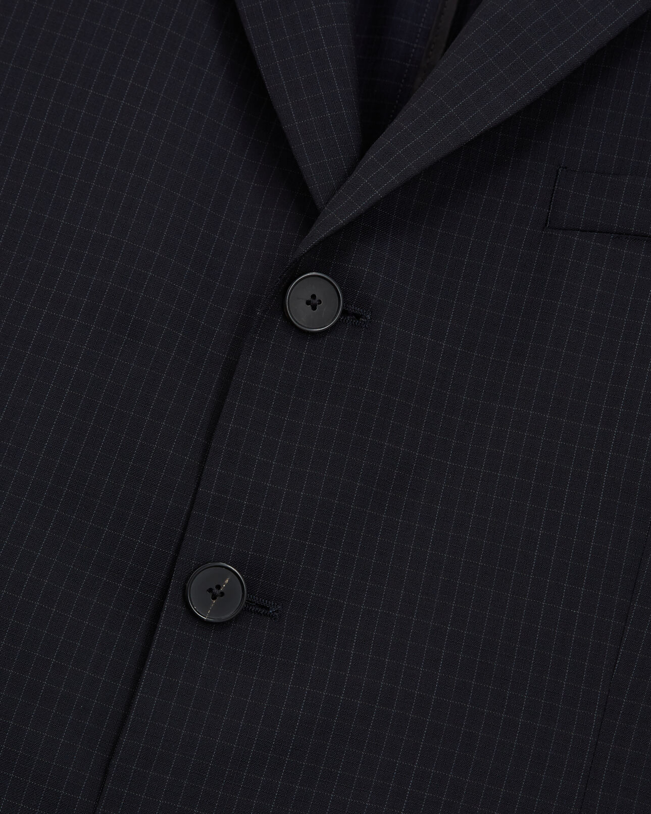 The Kooples MEN NAVY / WHITE wool suit jacket with check motif