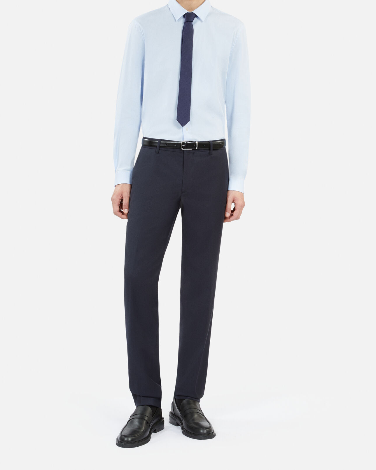 The Kooples HOMME NAVY cravate en soie bleu marine